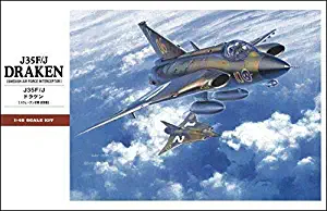 Hasegawa 1/48 Scale J35F/J Draken Swedish Interceptor - Aircraft Plastic Model Building Kit #07241