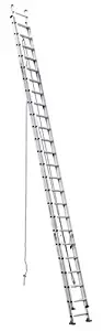 Werner D548-2 300-Pound Duty Rating Aluminum Flat Rung Extension Ladder, 48-Foot