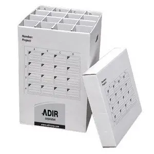 Adir Corrugated Cardboard 16 Roll File (for Rolls up to 25 Inches Long) Upright Storage Cabinet