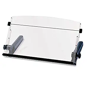3M DH640 in-Line Freestanding Copyholder, Plastic, 300 Sheet Capacity, Black/Clear