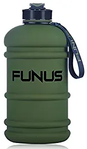 FUNUS Big Water Bottle 2.2L Odorless Water Jug BPA Free Hydro Jug Leak Proof Reusable Big Capacity for Men Women Fitness Gym Outdoor Climbing - 75oz