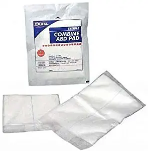 Dukal Combine ABD Pads, Sterile, 5" x 9", 25/pk