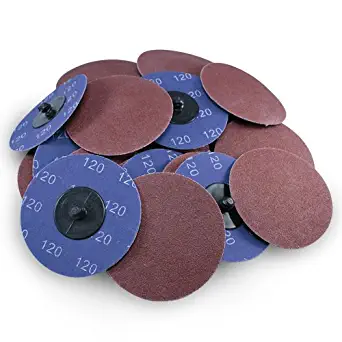 3" Roloc Aluminum Oxide Quick Change Sanding Discs 120 Grit - 25 Pack