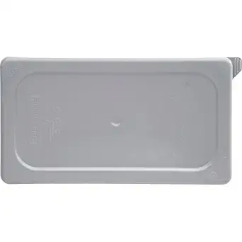 Rubbermaid Commercial Products Cold Food Pan, Soft Sealing Lid, 1/4 Size, Gray (FG115P29GRAY)