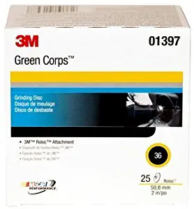 3M (264F) Disc, 01397, 2 in, 36YF, 25 discs per box [You are purchasing the Min order quantity which is 1 Box] by Green Corps
