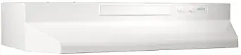 Broan 433011 ADA Capable 4-Way Convertible Under-Cabinet Range Hood, 30-Inch, White