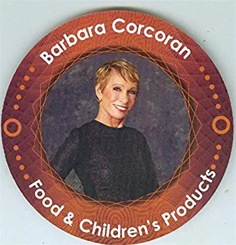 Barbara Corcoran trading card Shark Tank 2016 TV Show #ST3 game piece disc shaped 3 inches around (St Thomas Aquinas College)