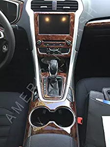 2017 2018 INTERIOR BURL WOOD DASH TRIM KIT SET FOR FORD FUSION