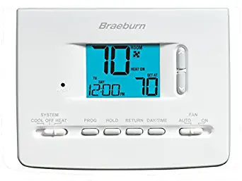 BRAEBURN 2020NC Thermostat, 5-2 Day Programmable, 1H/1C