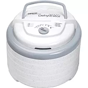 Nesco Professional 600W 5-Tray Food Dehydrator,Recipe Book Included, 95 to 160 Degrees,(13.50 x 13.50 x 10.50 Inches)