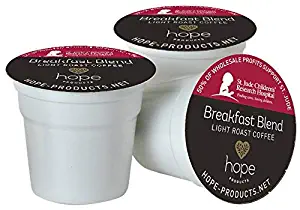 Hope Products Coffee, BREAKFAST BLEND, 12 Count-Single Serve Cups,Compatible with K-Cup 1.0 & 2.0 Brewers