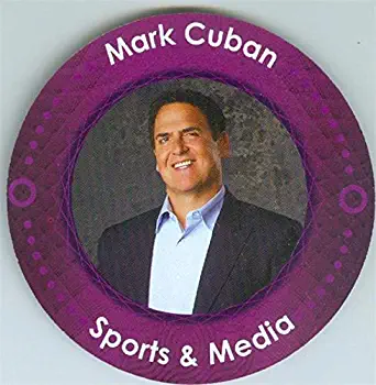 Mark Cuban trading card Shark Tank 2016 TV Show #MC1 game piece disc shaped 3 inches around (Indiana University Kelley School of Business)