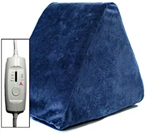 Tri-Heat Heating Pad for Hard to Target Areas - 2 in 1 Hot Therapy Pain Relief with Unique Tri-Heat Wedge and Flat Cover for Premium Relief