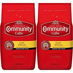 Community Coffee Caf&eacute; Special Medium-Dark Roast, Ground, 32 Ounces (Pack of 2)
