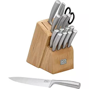 Chicago Cutlery Elston 16-Piece Block Set, Stainless Steel Silver, 1109814 by Chicago Cutlery