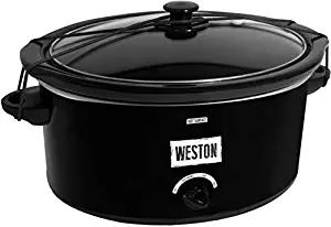 Weston Slow Cooker 5 qt. with Lid Latch Strap 03-2100-W