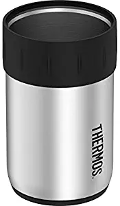 Thermos Stainless Steel Beverage Can Insulator for 12 Ounce Can, Black