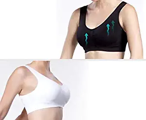Genie Bra 3 in Set (One Nude One Black One White) *As Seen on Tv - Small