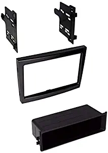 Carxtc Stereo Install Dash Double Din or Single Din Radio Fits Porsche Cayman 2005-2011 - Painted Black