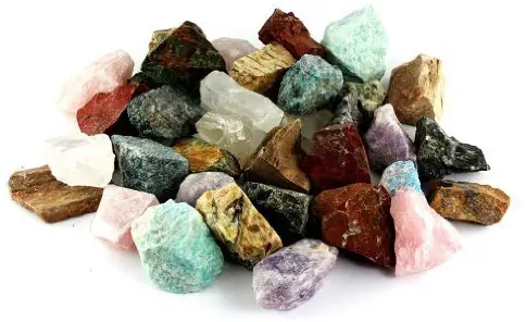 Crystal Allies Materials: 3 Pounds Bulk Rough Madagascar 12-Stone Mix - Large 1"