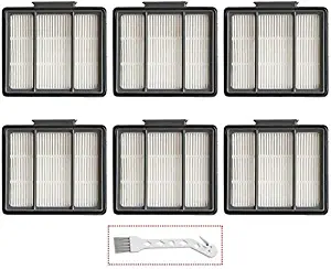 Revin-Sky 6 Pack Hepa Filters Replacement Filter Parts Compatible with Shark ION Robot S87 R85 RV850 Vacuums