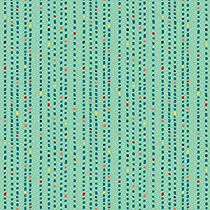 Dots and Dashes, Navy Stripe, on Mint Green, Chloe by Northcott, 21902-64, by The Yard