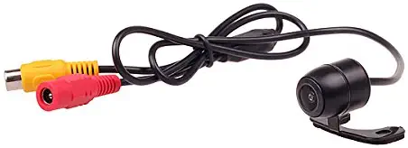 Car Front View Forward Parking Mini CCTV Camera Kit Waterproof Wide Angle RCA Plug for Monitor Dash DVD Head Unit Stereos (Non-Mirror Image Without Guide Lines) by HitCar