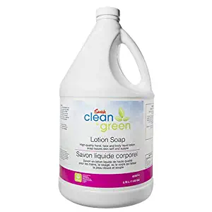 Swish Clean & Green Lotion Soap, Hand, Face and Body Soap, Helps Sooth and Soften Skin, 1 Gallon - Ecologo Certified