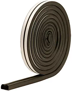 M-D Building Products 1025 M-D 0 D-Profile Weather-Strip Tape, 17 Ft L X 23/64 in W 5/16 in T, Epdm Rubber, Black