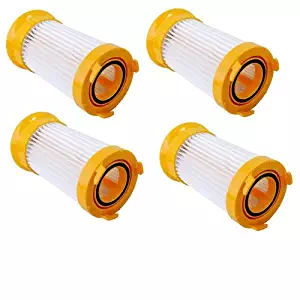 HQRP Filter 4-Pack for Eureka Maxima 4704 4704ONG 4704FRD 4704BLM 4704LMP 4704LTA 4704RES 4704PPL, Power Plus 4704 4704OSP 4703 4703F, Opti-Power 4776 4776AZ Dust Cup Vac Vacuum Cleaner + Coaster