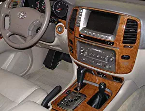 Toyota LAND CRUISER INTERIOR BURL WOOD DASH TRIM KIT SET 2003 2004 2005 2006 2007