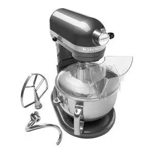 KitchenAid Professional 600 Series 6-Quart Stand Mixer KP26M1XQpm 6 Quart Pearl Metallic Large 10-speed Very Dark Grey beautiful color.