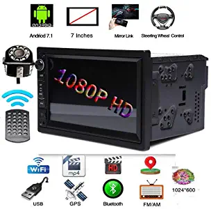 7 inch 1080P HD Digital Touch Screen Radio Car Stereo for Ford F150/250/350/450/550 2004-2016 Bluetooth Mirror Link AUX Steering Wheel Control WiFi Function Support GPS + Backup Rear Camera