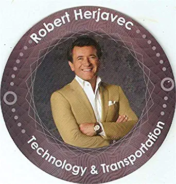 Robert Herjavec trading card Shark Tank 2016 TV Show #ST5 game piece disc shaped 3 inches around (University of Toronto)