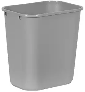 7-Gal Medium Soft Wastebasket [Set of 2] Color: Gray