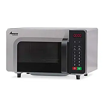 Amana Commercial Microwave Oven, countertop, 0.8 cu ft, 1000 watts, 4-stage cooking | Braille