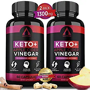 (2 Pack) Keto Diet Pills + Apple Cider Vinegar Capsules + MCT Oil, BHB Supplement Exogenous Ketones - Supports Weight Management, Fat for Energy for Women Men - Best Advanced Keto Max Boost ACV Pills