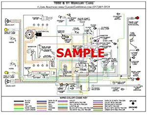 Full Color Laminated Wiring Diagram FITS 1940 1941 1942 1946 1947 Chevy Truck