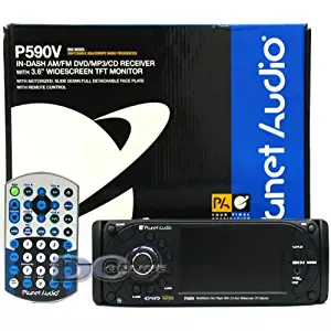 Planet Audio P590V Single Din 3.6" TFT Display In-dash DVD/CD/MP3 Player built-in Widescreen TFT Monitor and Wireless Remote Control