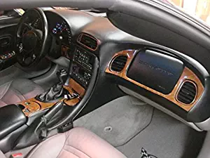 Chevrolet Chevy Corvette C5 C-5 C 5 Interior Walnut BURL Wood Dash Trim KIT Set 2001 2002 2003 2004