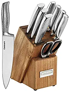 Cuisinart 10-piece Hammered Handle Knife Block Set