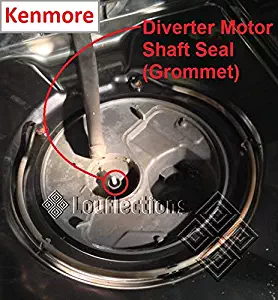 Dishwasher Diverter Valve Diverter Motor Seal Grommet Gasket Replacement Part for WPW10195677 W10195677 Compatible with Kenmore