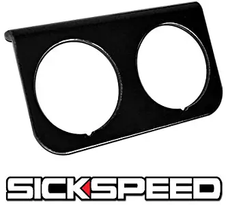 Aluminum Double Gauge Dash Mount Holder Panel Pod Fits Autometer P2 Black for Toyota FJ Cruiser