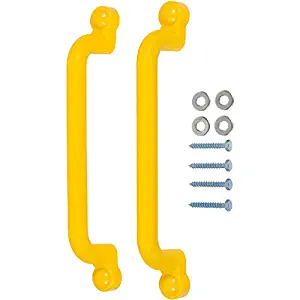 Swing Set Stuff Playground Handles with SSS Logo Sticker, Yellow, 13"