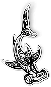 GT Graphics Express Hammerhead Shark Tribal - 5.5" Magnet for Car Locker Refrigerator