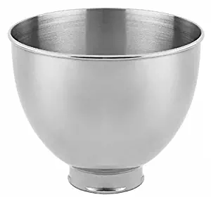 KitchenAid RK45SB Replacement 4.5 Quart Mixing Bowl for K45,K45SS,KSM90,KSM75 (Certified REFURBISHED)