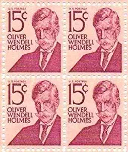 Oliver Wendell Holmes Set of 4 x 15 Cent US Postage Stamps NEW Scot 1288