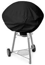 JTW Easily but Strongly Protect BBQ Grill Cover fits George Foreman 15 Serving Indoor/Outdoor Round GGR240L Black Color