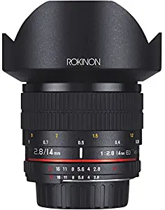 Rokinon AE14M-C 14mm f/2.8-22 Ultra Wide Angle Lens with Built-In AE Chip for Canon EF Digital SLR