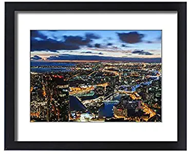 Media Storehouse Framed 20x16 Print of Melbourne Eureka Skydeck View (14449959)